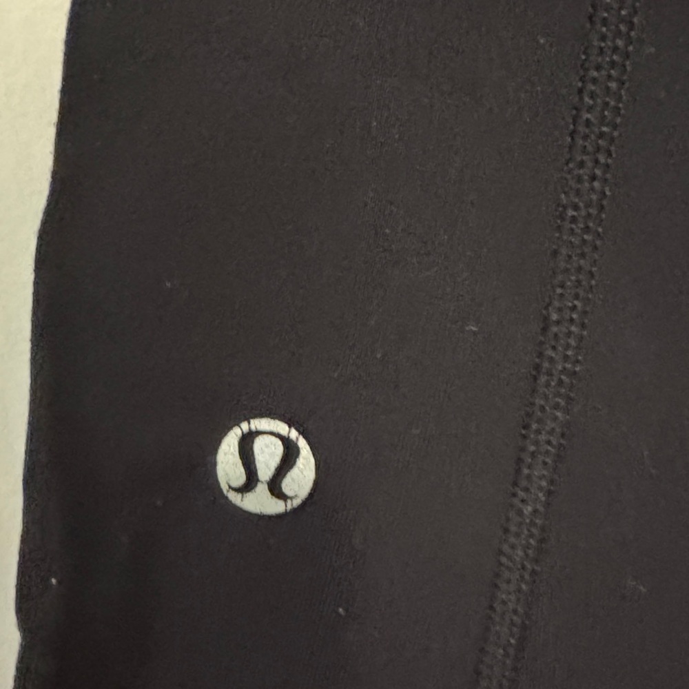Lululemon women’s wide leg black yoga pants with pink waistband women’s 4 - Picture 2 of 5